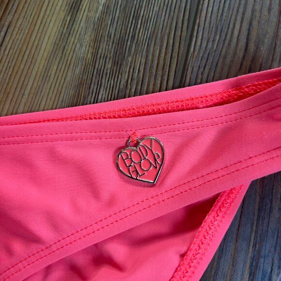 Body Glove Smoothies Salmon Bikini Bottoms with Sexy Heart-Shaped Charm Size XL - Picture 2 of 5